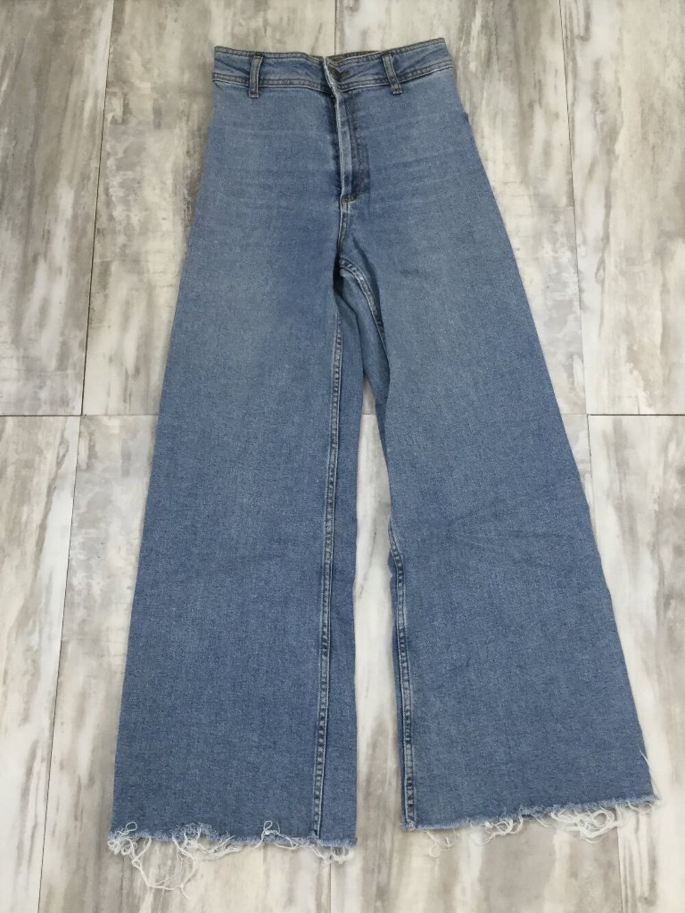 Zara Hi Rise Raw Hem Jean 2